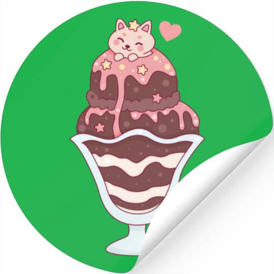 Cute Sweet Ice Cream Stickers