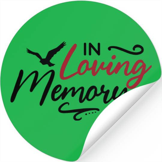 In Loving Memory - Memorial Day Stickers