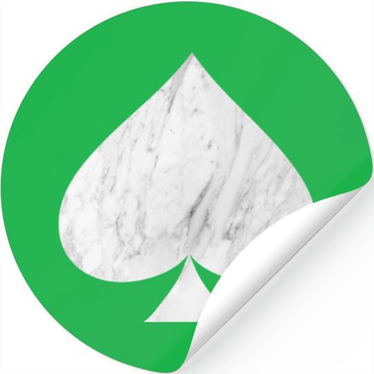 Marble Ace of Spades Stickers