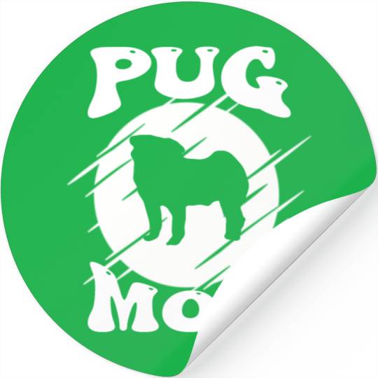 Pug Mom - Dog Love Stickers