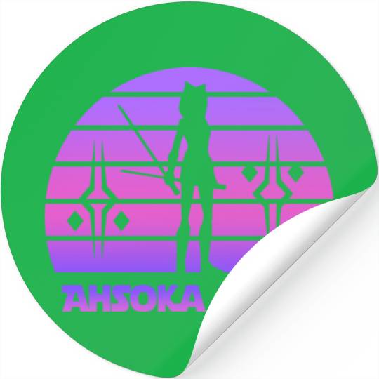 Ahsoka tano - Synthwave Stickers
