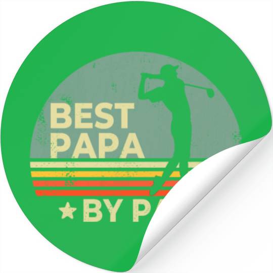 Best Papa By Par Father's Day Golf Funny Golf Love Stickers