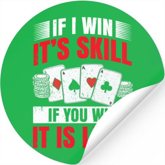 Poker Blackjack Cards Royal Flush Gambling Casino Stickers