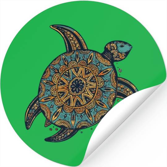 Tribal Hawaiian Sea Turtle Stickers World Turtle