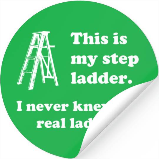 This Is My Step Ladder Funny Handyman Construction Stickers