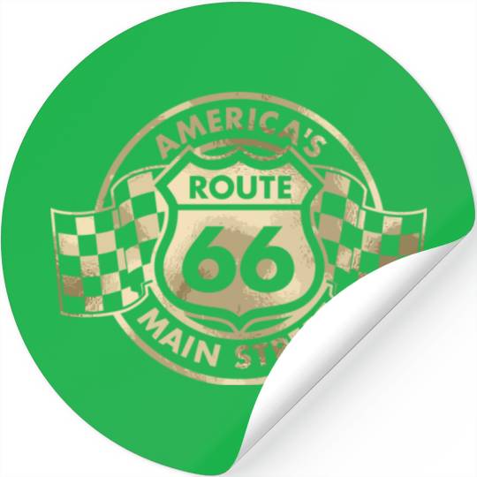 Route 66 America'S Main Street Glam Stickers