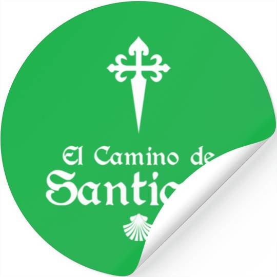El Camino De Santiago Saint James Cross Scallo Stickers