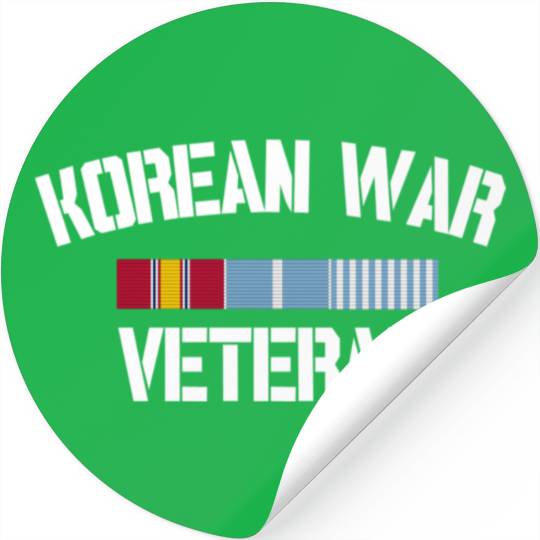 Korean War Veteran Pride Korea Service Ribbon birt Stickers