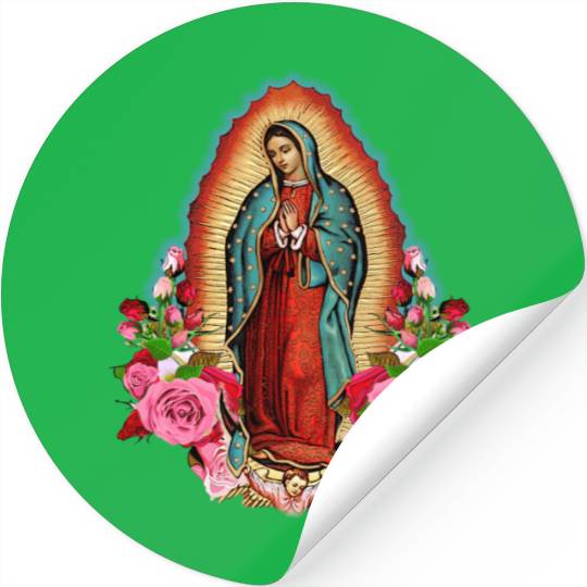 Our Lady Of Guadalupe Saint Virgin Mary birthday c Stickers