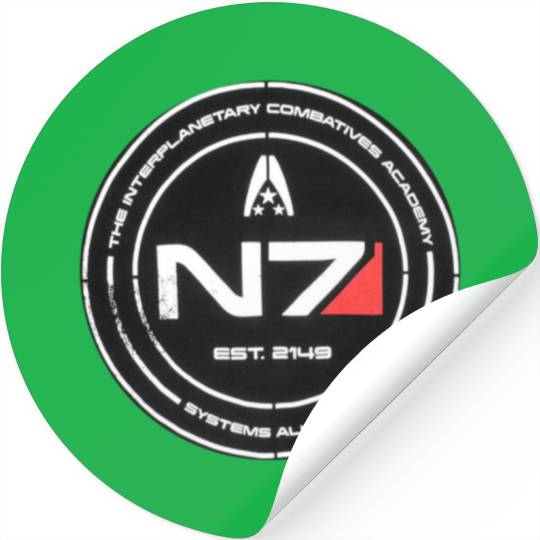 N7 Mass Effect Commander Shepherd Stickers