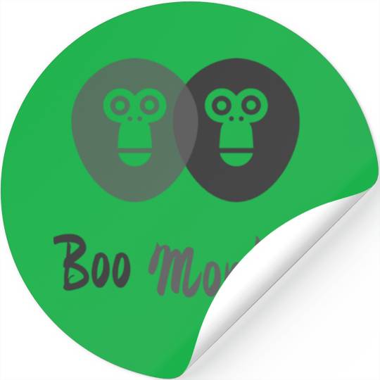 BOO MONKEY Stickers