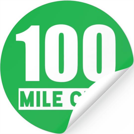 100 Mile Club 100 Miles Trail Running Ultra Stickers