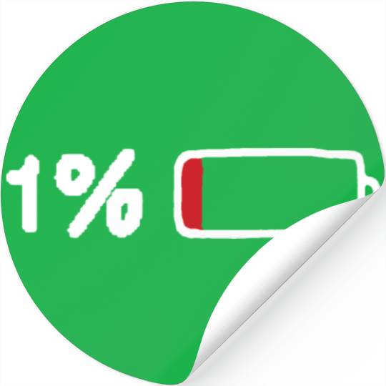 Low battery icon Stickers