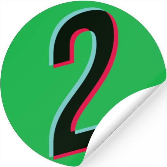 2 - jersey number - Tiktok glitch Stickers