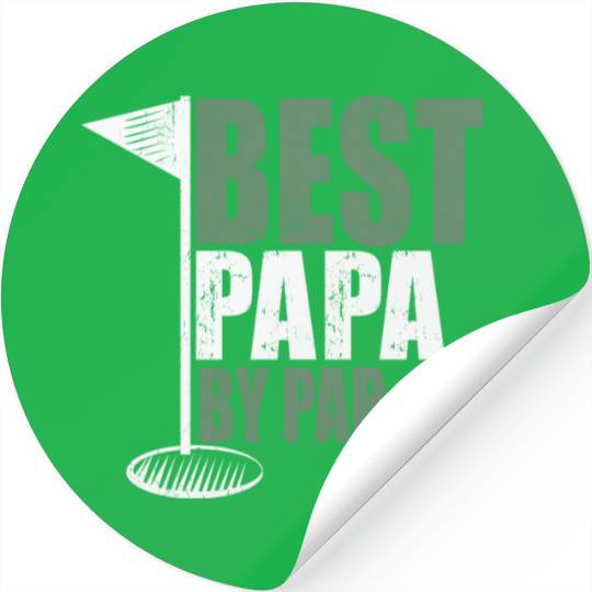 Best papa by par golf funny fathers day Stickers