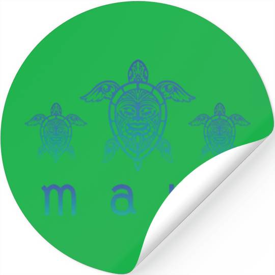 Maui Turtle Hawaii Maui Honolulu Aloha Hula Gift Stickers