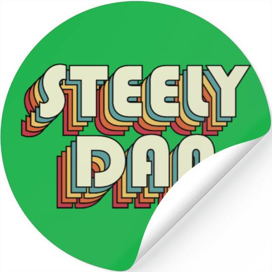 Steely Dan | Unique Retro Faded-Style Typography Stickers
