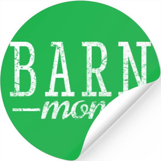 Barn Mom Horse Horses Retro Stickers