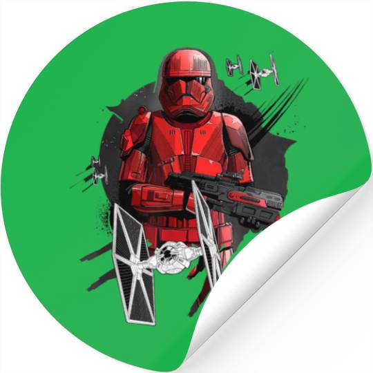 Star Wars The Rise of Skywalker Red Trooper Stickers