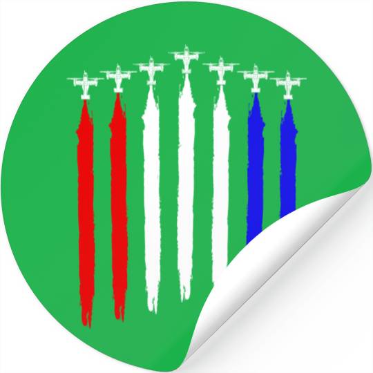 V-22 Osprey Helicopter Red White Blue Contrails Stickers