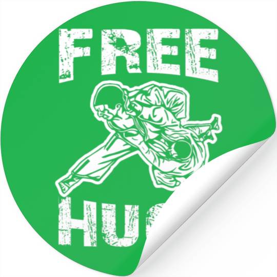 Funny Free Hugs Jiu Jitsu BJJ Choke MMA Gear Stickers