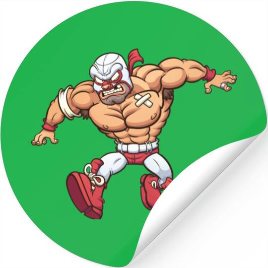 Mexican wrestler Stickers