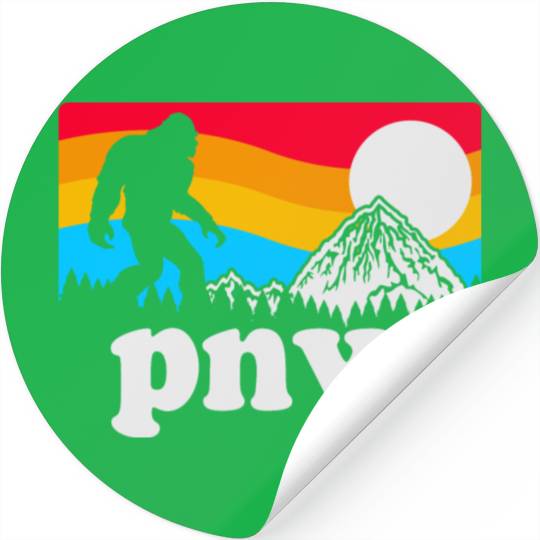 PNW Pacific Northwest Bigfoot Stickers