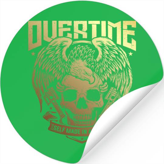 OVER TIME MECANO SELF MADE IN AMERICA Stickers