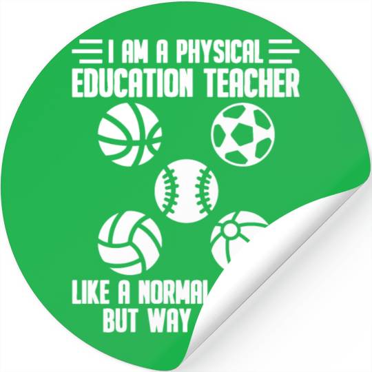 Physical Education Teacher Educator Professor Stickers