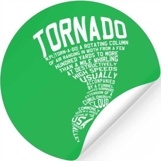 Tornado Storm Chaser Hurricane Wind Weather Gift Stickers