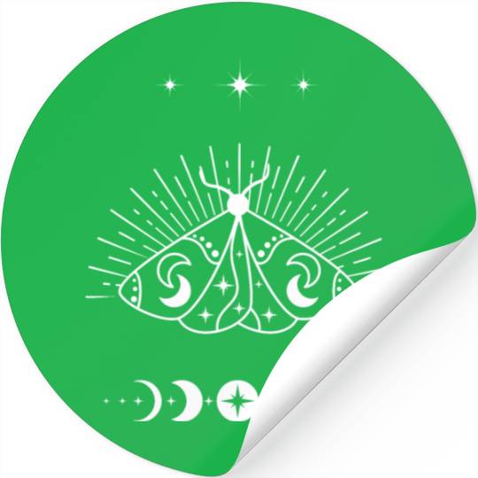Celestial moth wicca Stickers