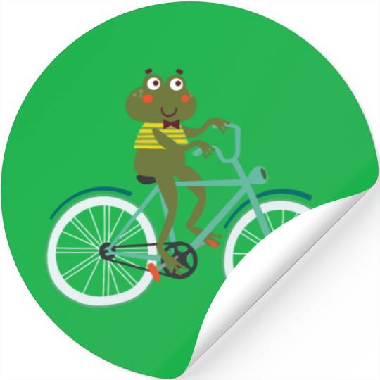 Frog Biking Cyclist Bike Bicycle Race BMX MTB Gift Stickers