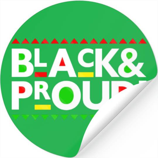 Black and Proud Stickers