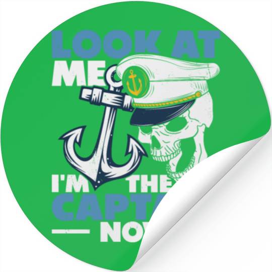 Captain Boat Lovers Fishermen Sailing Boating Stickers