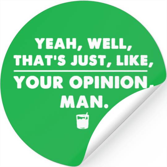 The Big Lebowski Funny Cool Movie Quote Stickers