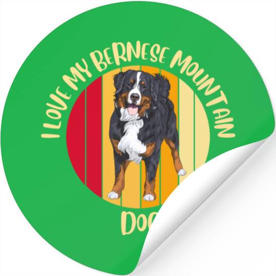 bernese mountain dog Stickers