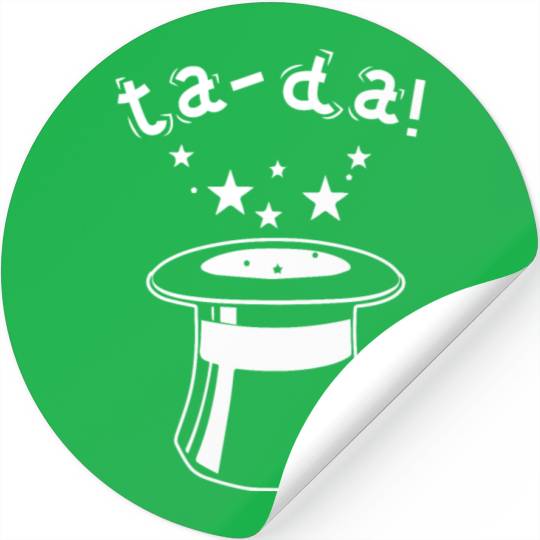 Magician Retro Magic Tricks Show Performer Stickers