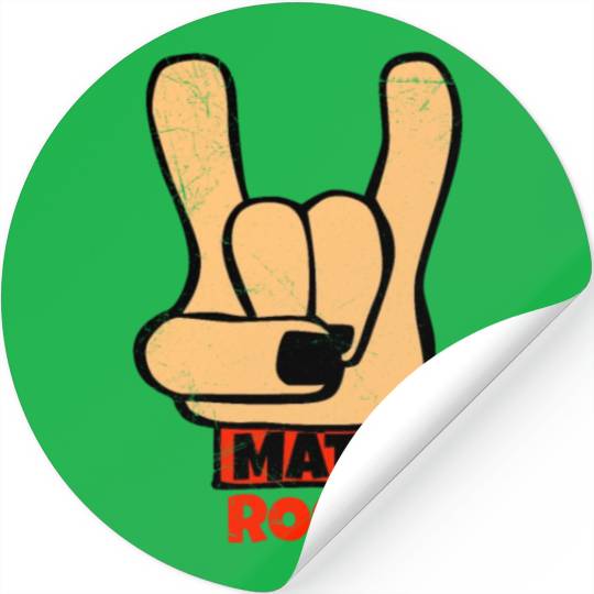Math Rocks Rock and Roll Funny Math Gift Idea Stickers