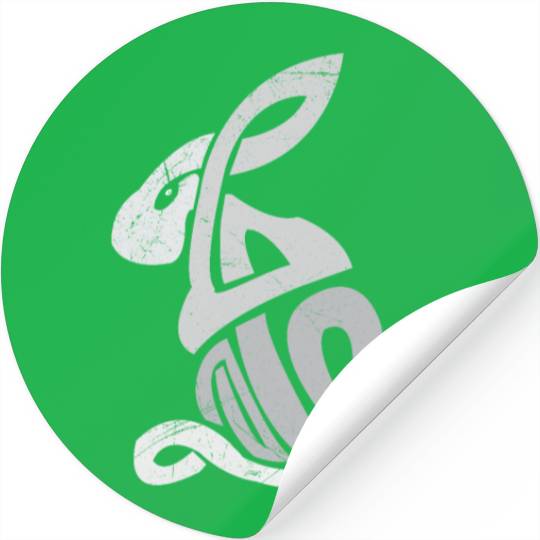 Celtic Symbols Bunny Celtic Knot Gift Idea Stickers