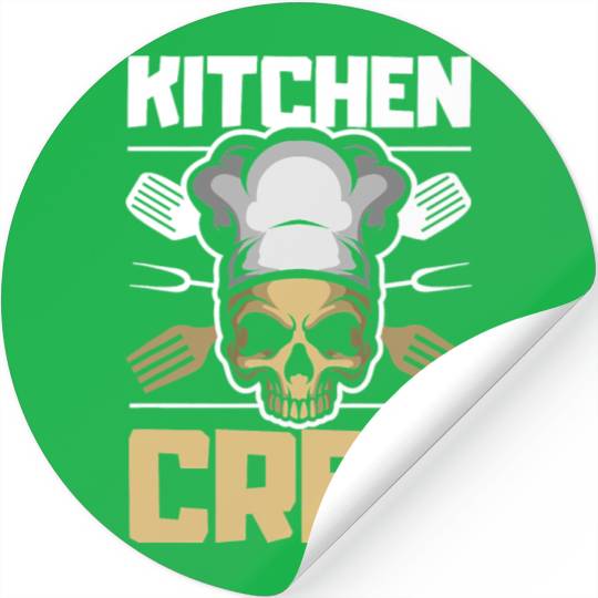 Kitchen Crew Great Cooking Gift Women Men Food T Stickers