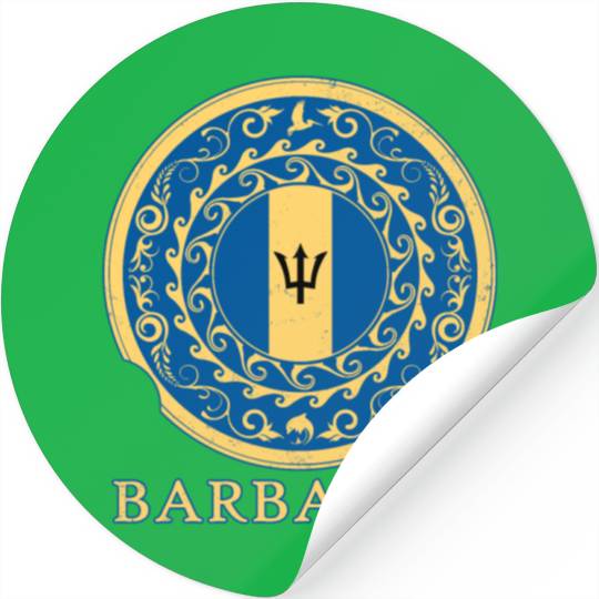 Barbados Trident Stickers