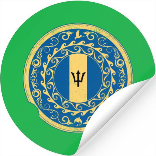 Barbados Trident Stickers