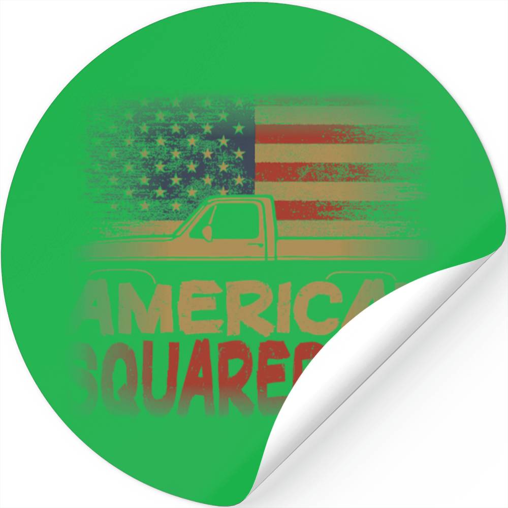 American Flag Square Body American Squarebody Stickers