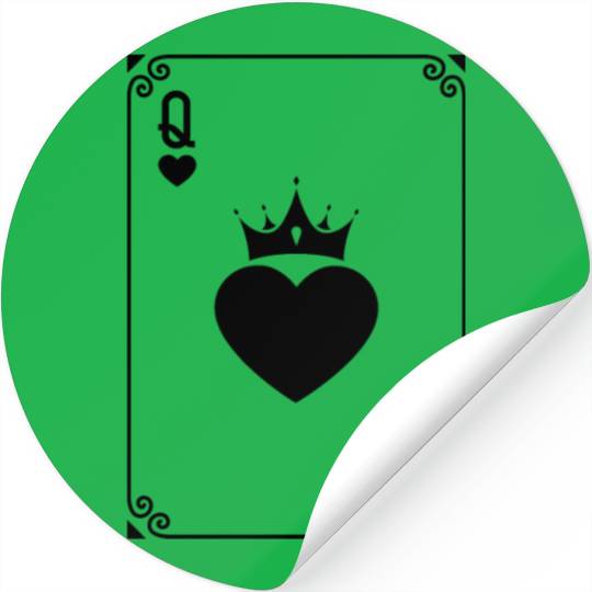 Queen of Heart King Queen Couple Halloween Costume Stickers