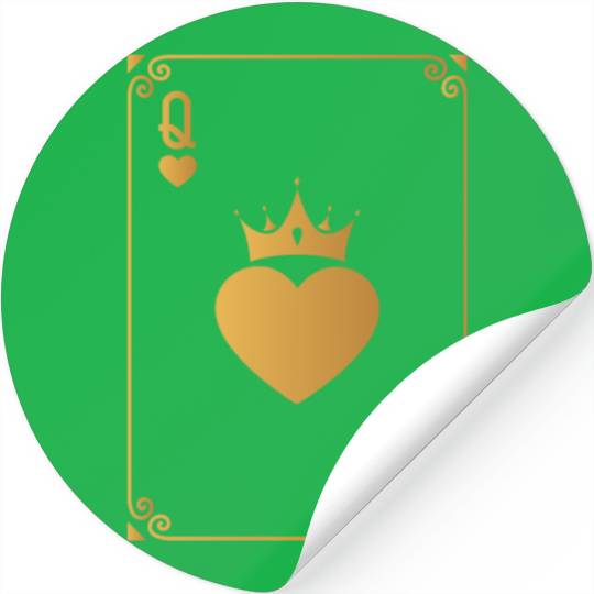 Queen of Heart King Queen Couple Halloween Costume Stickers