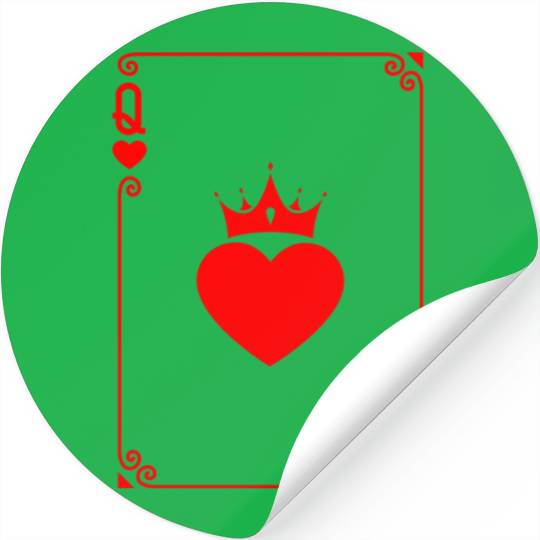 Queen of Heart King Queen Couple Halloween Costume Stickers