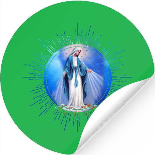 Virgin mary madonna maria ave maria catholic bibel Stickers
