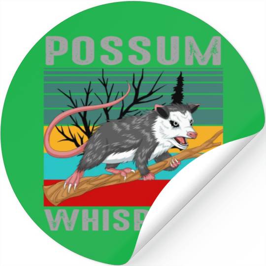 opossum Whisperer Stickers