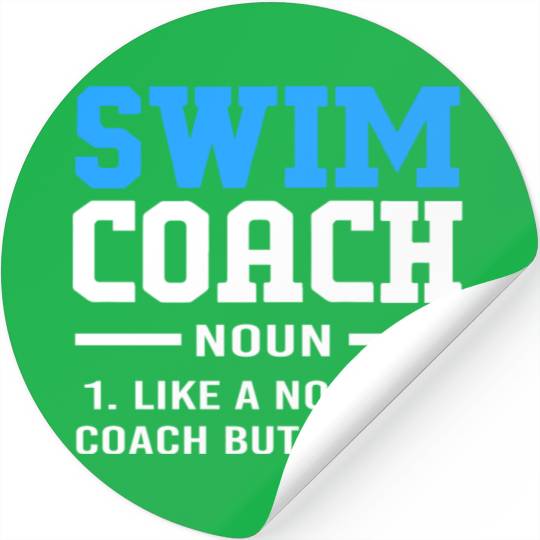 Funny Swimming Instructor Swim Coach Stickers
