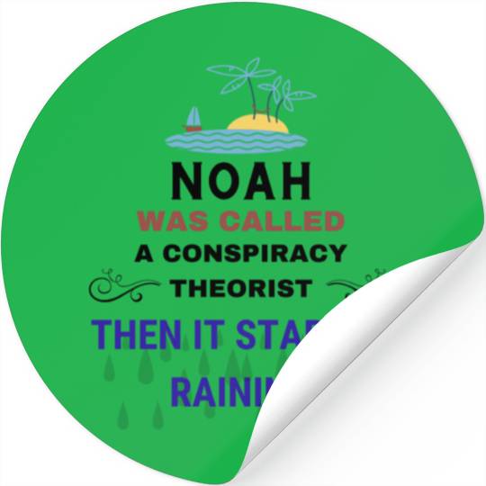 Conspiracy Theory of Noah's Ark Stickers